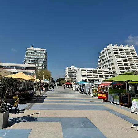 Grande Motte Quartier Couchant - Parking - Balcon- Piscine - 300m アパート *