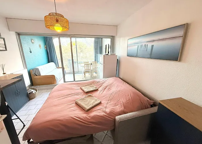 Grande Motte Quartier Couchant - Parking - Balcon- Piscine - 300m * لا غراند موت